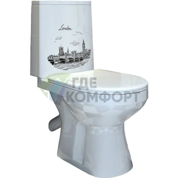 Унитаз-компакт Фиона Лондон с микролифтом от Оскольской керамики - фото 1