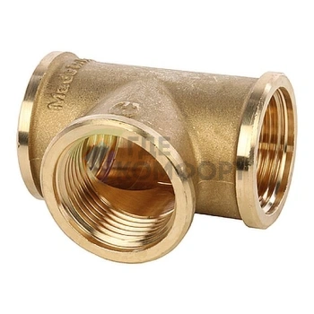 Тройник STOUT ВВ 1 с внутренней резьбой латунный - фото 1