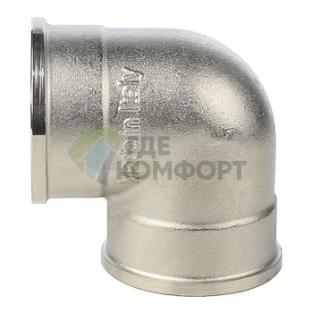 Угольник Stout внутренняя/внутренняя резьба латунный ВВ 1 1/2 никелированный - фото 3