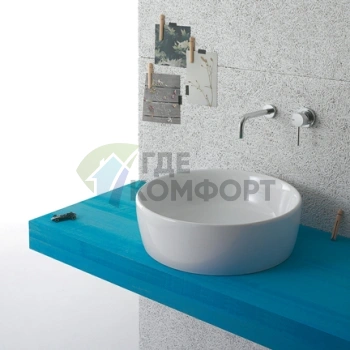 Раковина Globo Genesis 48х48х15 см накладная белая - фото 3