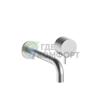 Смеситель для раковины Fantini AF/21 встраиваемый, матовая натуральная сталь (27 93 A613B) - фото 1