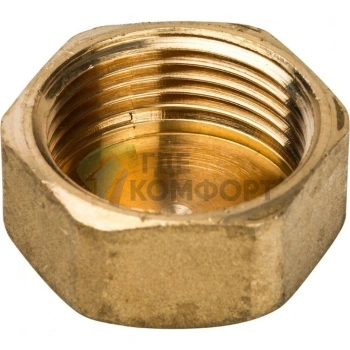 Заглушка STOUT ВР 3/4 внутренняя резьба латунная - фото 3