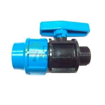 Кран шаровой с наружной резьбой 32x1 ПНД Джилекс - фото 1