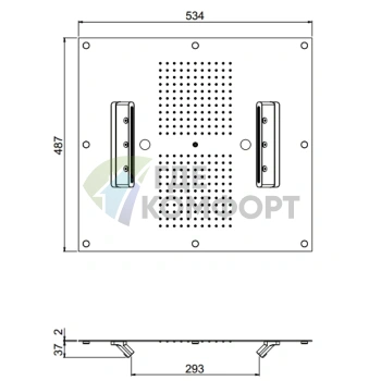 Душевая система Carimali MYDREAM встраиваемая в потолок с 242 форсунками и 4 режимами воды (23075XN-CRX) - фото 2