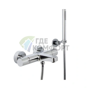 Термостатический смеситель для ванны FIMA Carlo Frattini Fimatherm с душевым комплектом (внешний монтаж, хром) (F4284CR) - фото 1