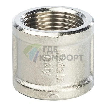 Муфта STOUT ВВ 3/4 внутренняя резьба никелированная - фото 1