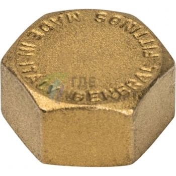 Заглушка STOUT ВР 1/2 внутренняя резьба латунная - фото 2