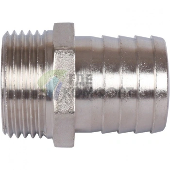 Штуцер НР 1x30 мм, никелированный Stout - фото 2