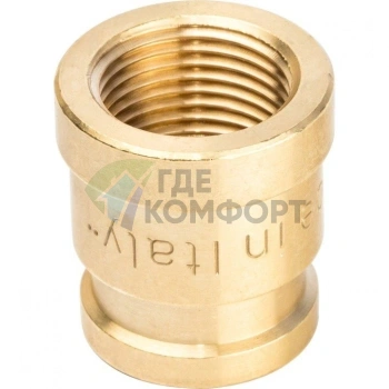 Муфта STOUT ВВ 3/8 x 1/4 латунная - фото 3