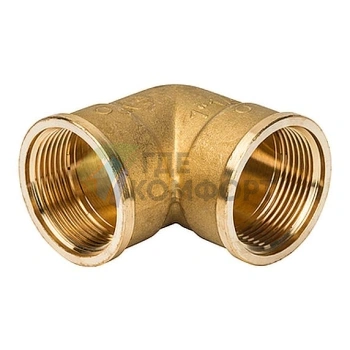 Угольник Stout внутренняя/внутренняя резьба латунный ВВ 1 1/4 - фото 1