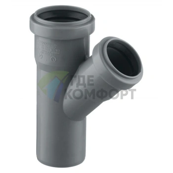 Тройник канализационный HTEA 50х40/45° Ostendorf - фото 1