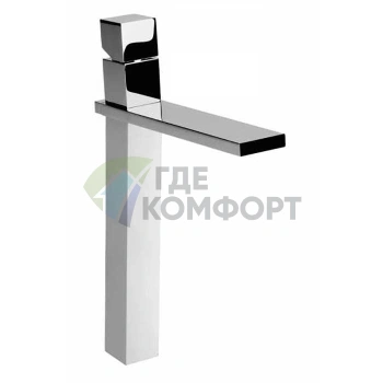 Смеситель для раковины Bossini Cube: супер-высокий, с заглушкой 1 1/4, хром (Z004303.030) - фото 1