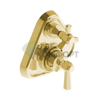 Термостатический смеситель для душа Stella Eccelsa IS3292 P.V с покрытием золото 24К (EC 06011 AU00) - фото 1