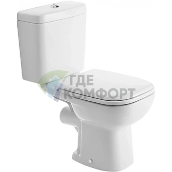 Унитаз-компакт Duravit D-code 37-8801000 с крышкой и бачком - фото 1