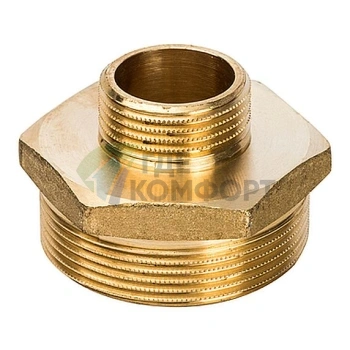 Ниппель STOUT НН переходной 2 х 1 латунный - фото 1