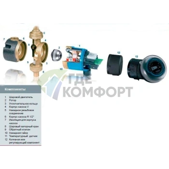 Циркуляционный насос Vortex BW 152 R 1/2 oT - фото 3