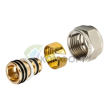 Фитинг STOUT компрессионный для труб металлопластиковых PEX-AL-PEX 16x2-0x1/2 - фото 1