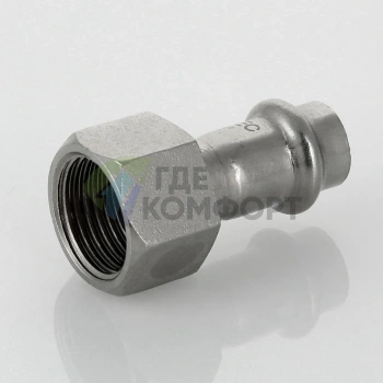 Пресс-муфта с внутренней резьбой 35 мм х 1 1/4 из нержавеющей стали VTi.902.I.003507 VALTEC (ВАЛТЕК) - фото 4