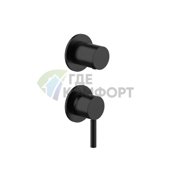 Смеситель для душа встраиваемый Fantini NOSTROMO матовый черный (50 13 G481B) - фото 1