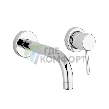 Настенный смеситель для раковины SIMAS TOKYO с изливом 200 мм, хром (TOMMLM cr) - фото 1