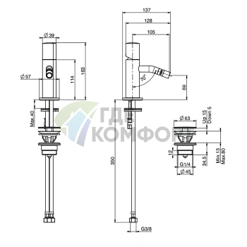 Ручка для смесителя FIMA Carlo Frattini SO в хроме (S3CR) - фото 2