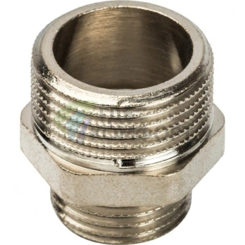 Ниппель STOUT НН переходной 3/4 x 1/2 никелированный - фото 2