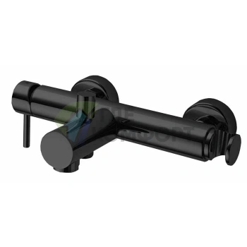 Смеситель наружный Bossini Oki с автодевиатором и держателем для душевой лейки, 1/2, черный матовый (Z005101.073) - фото 1