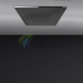 Встраиваемая душевая система Gessi Mimi 500x500 с функцией «Тропический ливень» в цвете Mirror Steel (57901#238) - фото 1