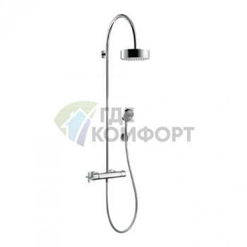 Душевая стойка AX Citterio с термостатом и верхним душем 180 мм (39670000) - фото 1