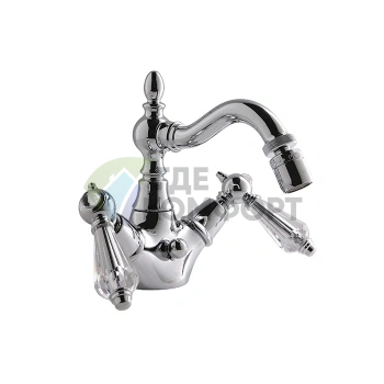 Смеситель для биде FIMA|Carlo Frattini Herend Chic с ручками SWAROVSKI (F5412CCR) - фото 1