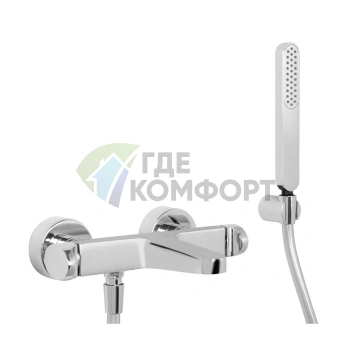 Смеситель для ванны FIMA Carlo Frattini Next с душевым комплектом, внешний монтаж, хром (F3934CR) - фото 1