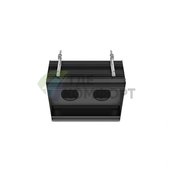 Линейный профиль GESSI BINARIO 460 мм для 2 модулей с Easy-Fix в цвете Black XL (61123#299) - фото 1