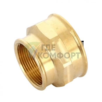 Муфта переxодная ВВ 2x1 1/2 бронза Viega - фото 2