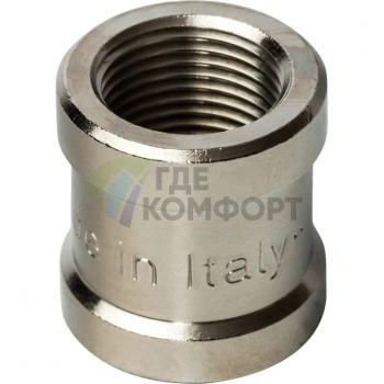 Муфта STOUT ВВ 3/8 внутренняя резьба никелированная - фото 3