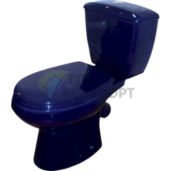 Унитаз компактный Элисса синий — Оскольская керамика - фото 4