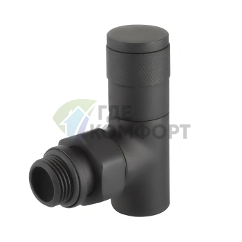 Набор дизайн-вентилей Royal Thermo PIANO 1/2 черный, RTE 56.0013, НС-1422585 - фото 4