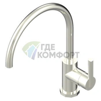 Смеситель для раковины THG Les Ondes однорычажный, на 1 отверстие, матовый никель (G8B-C01-6500) - фото 1