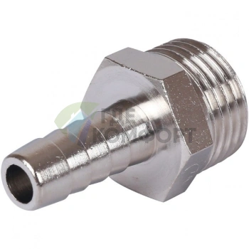 Штуцер НР 1/2x10, никелированный Stout - фото 3