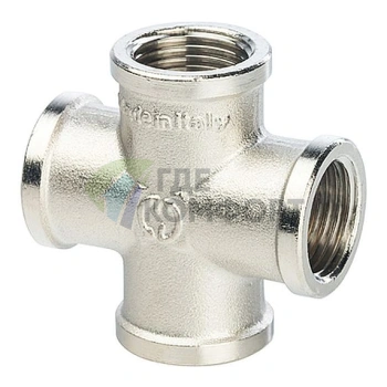 Крестовина STOUT ВВ 1/2 внутренняя резьба никелированная - фото 1