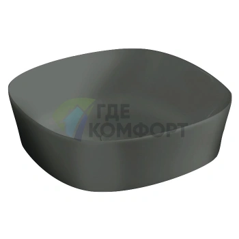 Раковина Artceram Ghost накладная 42 см без отв под смесительитель без слив-перелива цвет grigio oliva - фото 1