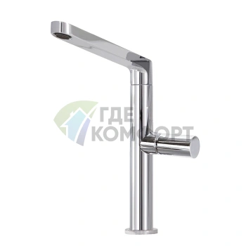 Смеситель для раковины FIMA Carlo Frattini Nomos go с вращающимся изливом и донным клапаном click-clack, хром (F4161LCR) - фото 1