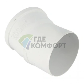 Отвод канализационный Raupiano Plus 110х15° REHAU (РЕХАУ - 11234241001) - фото 2