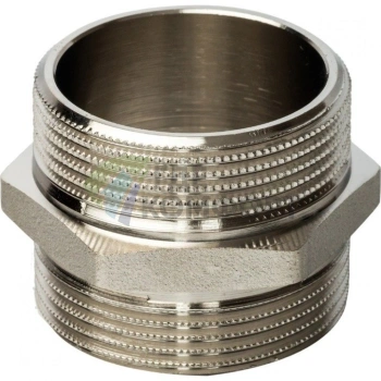 Ниппель STOUT HH 1 1/4 наружная резьба никелированный - фото 3