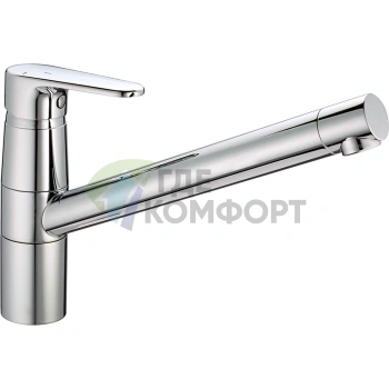 Смеситель кухонный однорычажный CISAL с поворотным изливом 238 мм, хром (A300258521) - фото 1