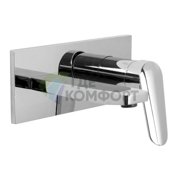 Стильный настенный смеситель для раковины Carlo Frattini Spot с удобной системой click-clack (F3021X5CR) - фото 1