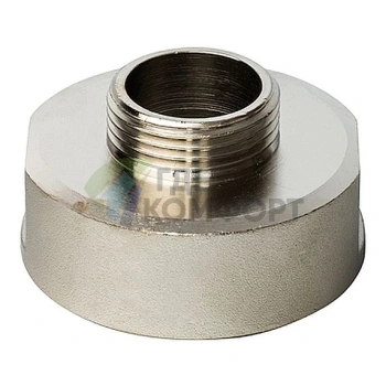 Переходник STOUT ВН 2 x 1 внутренняя/наружная резьба никелированный - фото 2