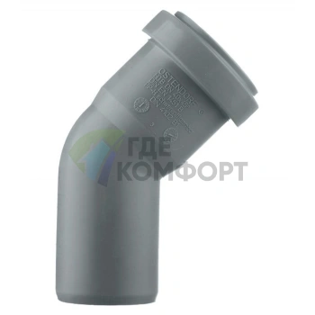 Отвод канализационный HTB 40 45° Ostendorf - фото 1