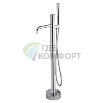 Напольный смеситель для ванны FIMA Carlo Frattini Spillo Up с ручным душем (хром) (F3034/6CR) - фото 1