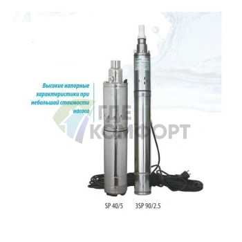 Скважинный винтовой насос Беламос 3SP 60/1.8 кабель 15 м - фото 4