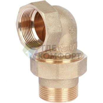 Разъемное угловое соединение американка ВН 1 1/2, уплотнение под гайкой o-ring кольцо Stout - фото 3